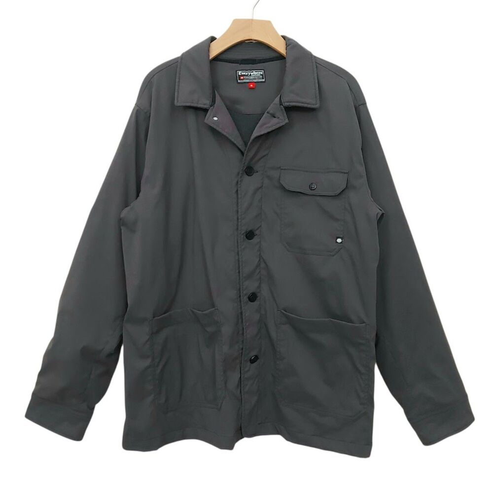 686 Everywhere Collection Jacket Mens XL Gray Fleece Lined Outdoor Travel Work